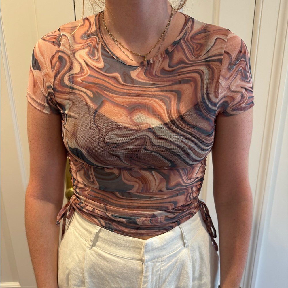 Sheer Mesh Top